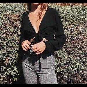 Brandy Melville J Galt plaid/houndstooth pants